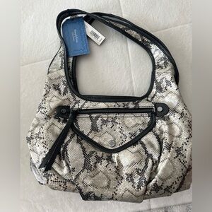 Vera Wang Simply Vera NWT Snakeskin Sidekick Satchel purse